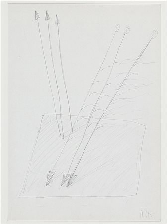 FAUSTO MELOTTI 1901 - 1986 Senza titolo Grafite su carta, cm. 30,5 x 21,5...