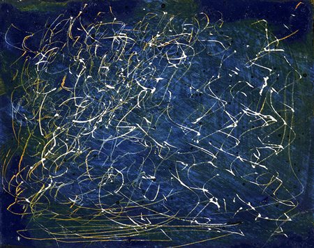 MARIO DELUIGI 1901 - 1978 Senza titolo Grattage su tavola, cm. 10 x 13...