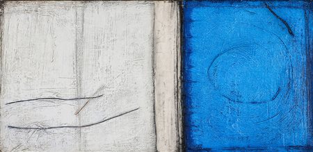 GUIDO STRAZZA 1922 Composizione, 1961 Olio su tela, cm. 43 x 88 Firmato e...