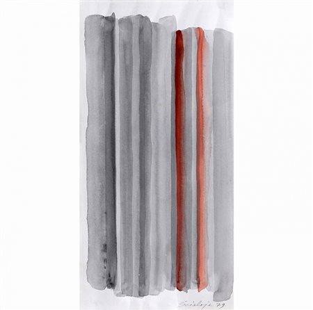 TOTI SCIALOJA 1914 - 1998 Senza titolo, 1979 Acquerello su cartoncino, cm. 40...