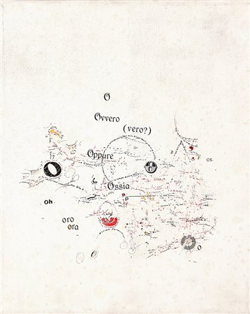 VINCENZO ACCAME 1932 - 1999 Senza titolo, 1985 Tecnica mista su tela, cm. 30...