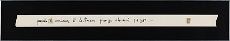 GIUSEPPE CHIARI 1926 - 2007 Quando il cinema è lontano, 1978 Pennarello su...