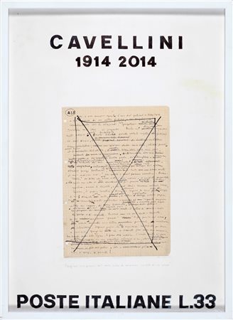 GUGLIELMO ACHILLE CAVELLINI 1914 - 1990 Senza titolo Tecnica mista e collage...