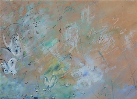 MICHAIL LARINOV 1881 - 1964 Senza titolo Tecnica mista su carta, cm. 40 x 56...