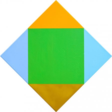 MAX BILL 1908 - 1994 Strahlung aus Grün, 1959-70 Olio su tela, cm. 47 x 47,...