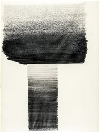 RUPPRECHT GEIGER 1908 - 2009 61/12, 1961 Grafite su carta Schoeller cm. 68,5...