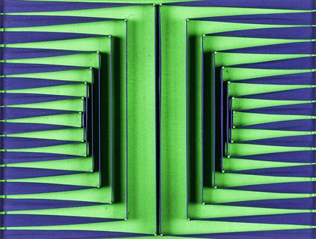 ALBERTO BIASI 1937 Senza titolo, 1970 Rilievi in stoffa su tavola dipinta,...