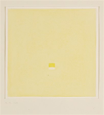 ANTONIO CALDERARA 1903 - 1978 Quadrato nel quadrato, 1967 Acquerello su...