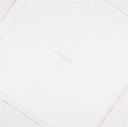 CLAUDIO VERNA 1937 Superbianco I, 1975 Olio su tela, cm. 100 x 100 Firmato e...