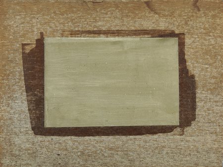 ENZO CACCIOLA 1945 Senza titolo, 1976 Cemento su formica, cm. 34 x 44...