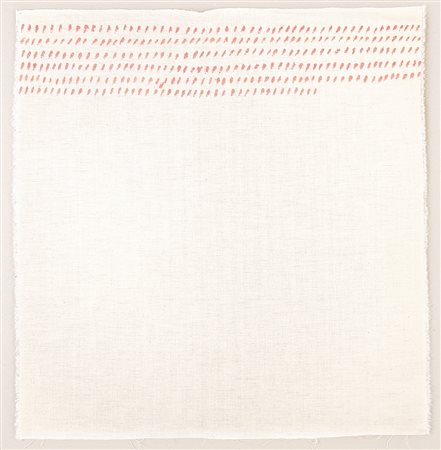 GIORGIO GRIFFA 1936 Orizzontale, 1975 Acrilico su tela, cm. 50 x 48 Firmato e...