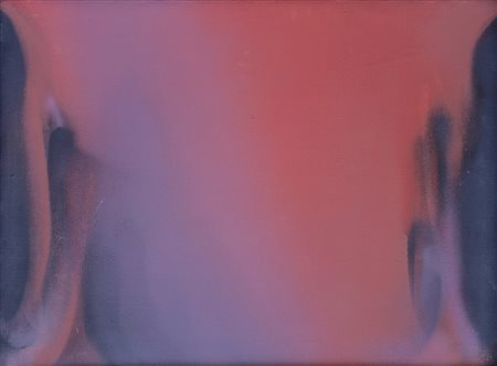 CLAUDIO OLIVIERI 1934 Trabeazione rossa, 1989 Olio su tela, cm. 55 x 75...