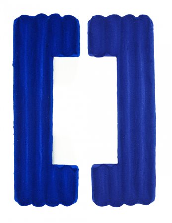 PINO PINELLI 1938 Pittura BL, 2004 Pittura su due elementi, cm. 34 x 12 cad....