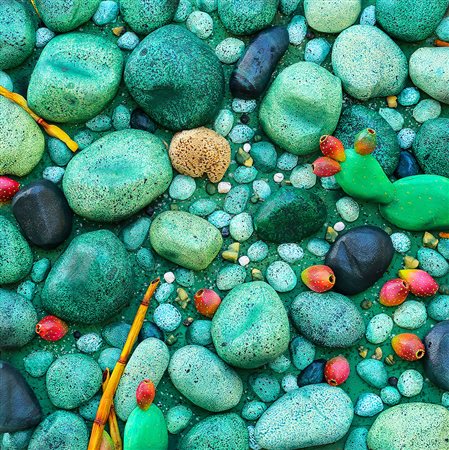 PIERO GILARDI 1942 Spiaggia con fichi d’india, 2006 Scultura in poliuretano...