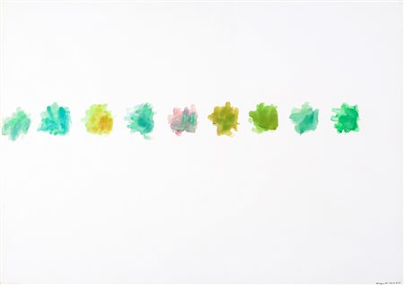 MARIO NIGRO 1917 - 1992 175.H.84.12, 1987 Acquerello su carta, cm. 70 x 100...