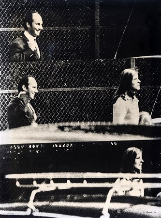 ELIO MARIANI 1943 Sequenza di un racconto, 1968 Tela emulsionata, cm. 99 x...