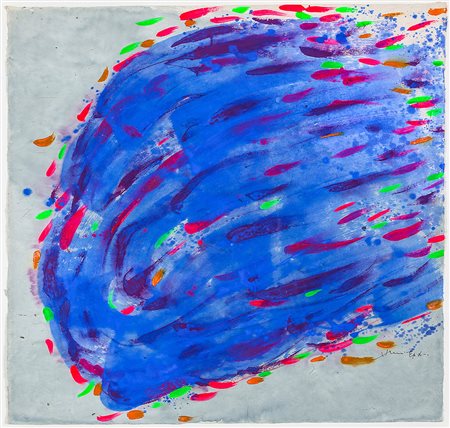 HSIAO CHIN 1935 Vortice cosmico - 32 Tecnica mista su carta a mano, cm. 70 x...