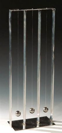 FAUSTO MELOTTI 1901 - 1986 " Pendoli " Scultura in acciaio, cm. h. 40 Firmato...