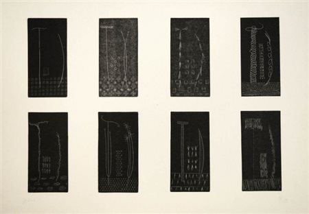 FAUSTO MELOTTI 1901 - 1986 Senza titolo Incisione, cm. 50 x 70 Firmato in...