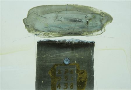 GIUSEPPE MARANIELLO 1945 Senza titolo, 2003 Pittura, collage e metallo su...