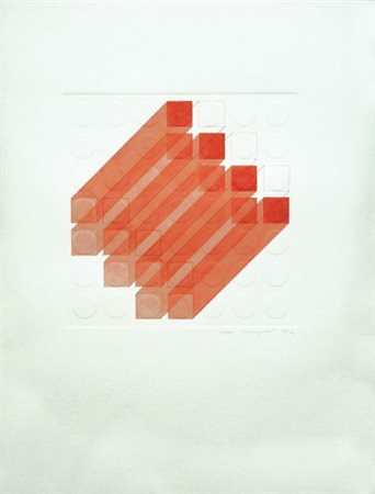 CARLO NANGERONI 1922 Senza titolo, 1972 Tecnica mista su carta, cm. 77 x 56...