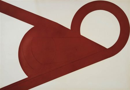 GIUSEPPE SPAGNULO 1936 Senza titolo, 1970 Collage su carta, cm. 70 x 100...