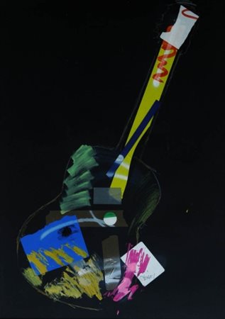 GIUSEPPE CHIARI 1926 - 2007 Senza titolo Tecnica mista e collage su carta,...