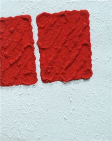 PINO PINELLI 1938 " Pittura su carta " Tecnica mista e rilievo su carta, cm....