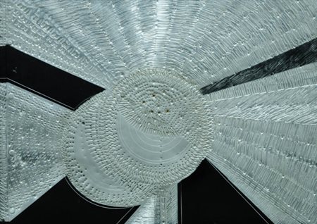 LINO TINE' 1932 Senza titolo, 1973 Metallo lavorato, cm. 50 x 70 Firmato e...