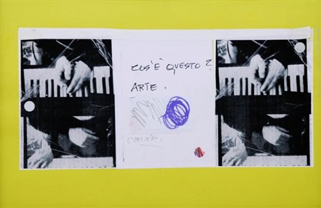 GIUSEPPE CHIARI 1926 - 2007 " Cos'è questo? Arte ", 2000 Tecnica mista su...
