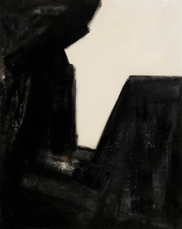 SAVERIO RAMPIN 1930 - 1992 " Momento di natura ", 1961 Olio su tela, cm. 100...