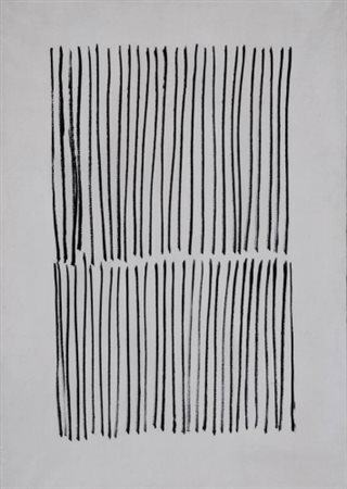 ARTURO VERMI 1928 - 1988 " Atto unico ", 1964 Olio su tela, cm. 100 x 70...