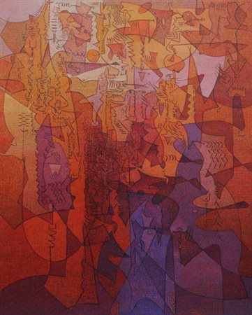 VINCENZO BALSAMO 1935 " Dal Gianicolo ", 2000 Olio su tela, cm. 100 x 80...