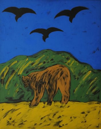 TANO FESTA 1938 - 1988 Senza titolo, anni 70 Acrilico su tela, cm. 100 x 80...