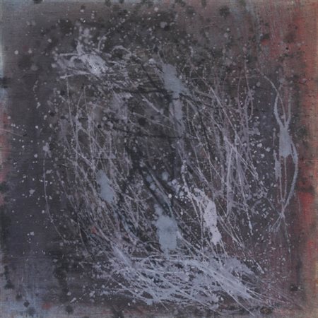 COSTANTINO GUENZI 1926 - 1989 " Composito ", 1954 Olio su tela, cm. 70 x 70...