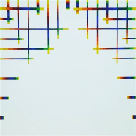 PAOLO MINOLI 1942 - 2004 " Campo bianco ", 1989 Acrilico su tavola, cm. 30 x...