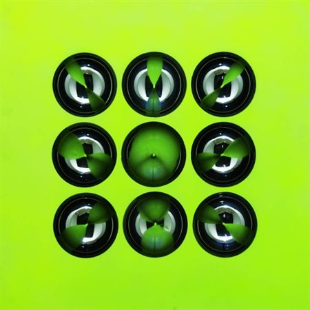 FRANCO COSTALONGA 1933 " Cromocinetico yellow ", 1975 Pittura, plexiglass e 9...