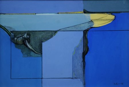 NANNI VALENTINI 1932 - 1985 Senza titolo, 1974 Tecnica mista su carta, cm. 70...