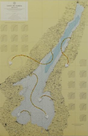 RICCARDO GUSMAROLI 1963 " Lago di Garda ", 2010 Aerei di carta su carta...