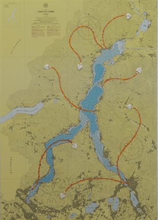 RICCARDO GUSMAROLI 1963 " Lago di Como ", 2010 Aerei di carta su carta...