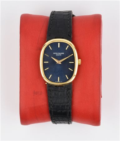 OROLOGIO DA POLSO PER SIGNORA, PATEK PHILIPPE, GOLDEN ELLIPSE, IN ORO GIALLO...