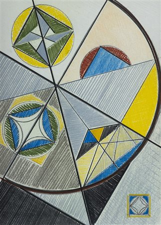 Giuseppe Calonaci (Poggibonsi (Si) 1931 ) Da Leonardo - del codice atlantico...