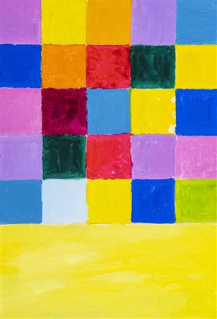 Giancarlo Pellegrini ( 1948 ) Musica di colori 2018, Olio su tavola, cm....