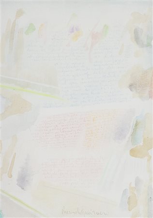 Riccardo Guarneri (Firenze 1933 ) Scritti lunghi un po' noiosi 2013, Tecnica...