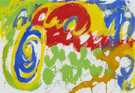 Gianni Ruffi (Firenze 1938 ) Percorso dell'amicizia , Olio su tela, cm. 9,5x13.,