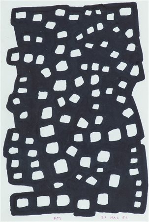 Fernando Melani (Pistoia 1907 1985) Senza titolo 1964, China su cartoncino,...