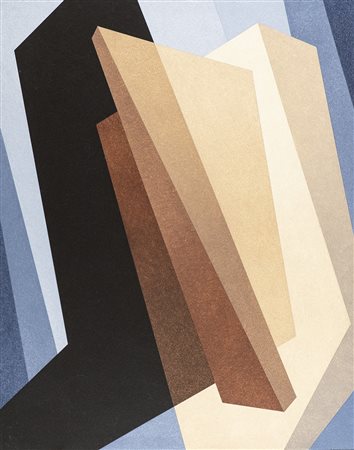 Giovanni Maggini (Firenze 1946 ) Vibrazioni 1992, Olio su tela, cm. 100x80,...