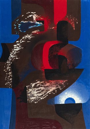 Alvaro Monnini (Firenze 1922 Milano 1998) Un luogo 1972, Olio su tela, cm....