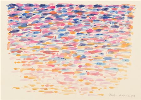 Piero Dorazio (Roma 1927 2005) Senza titolo 1976, Tempera su carta, cm....