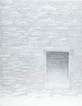 Agostino Ferrari (Milano 1938 ) La presenza 1979, Olio su tela, cm. 100x80,...